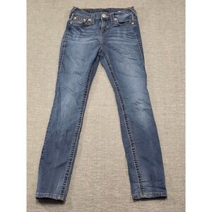 True Religion Womens High Waisted Skinny Jeans Blue Medium Wash Size 26 Mexico
